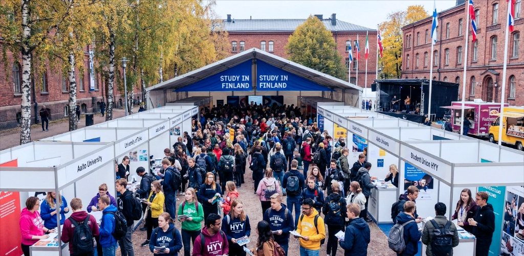 Students at Penkka University event